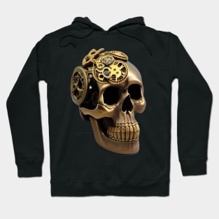 Metal Machine Gears Skull Steampunk Hoodie